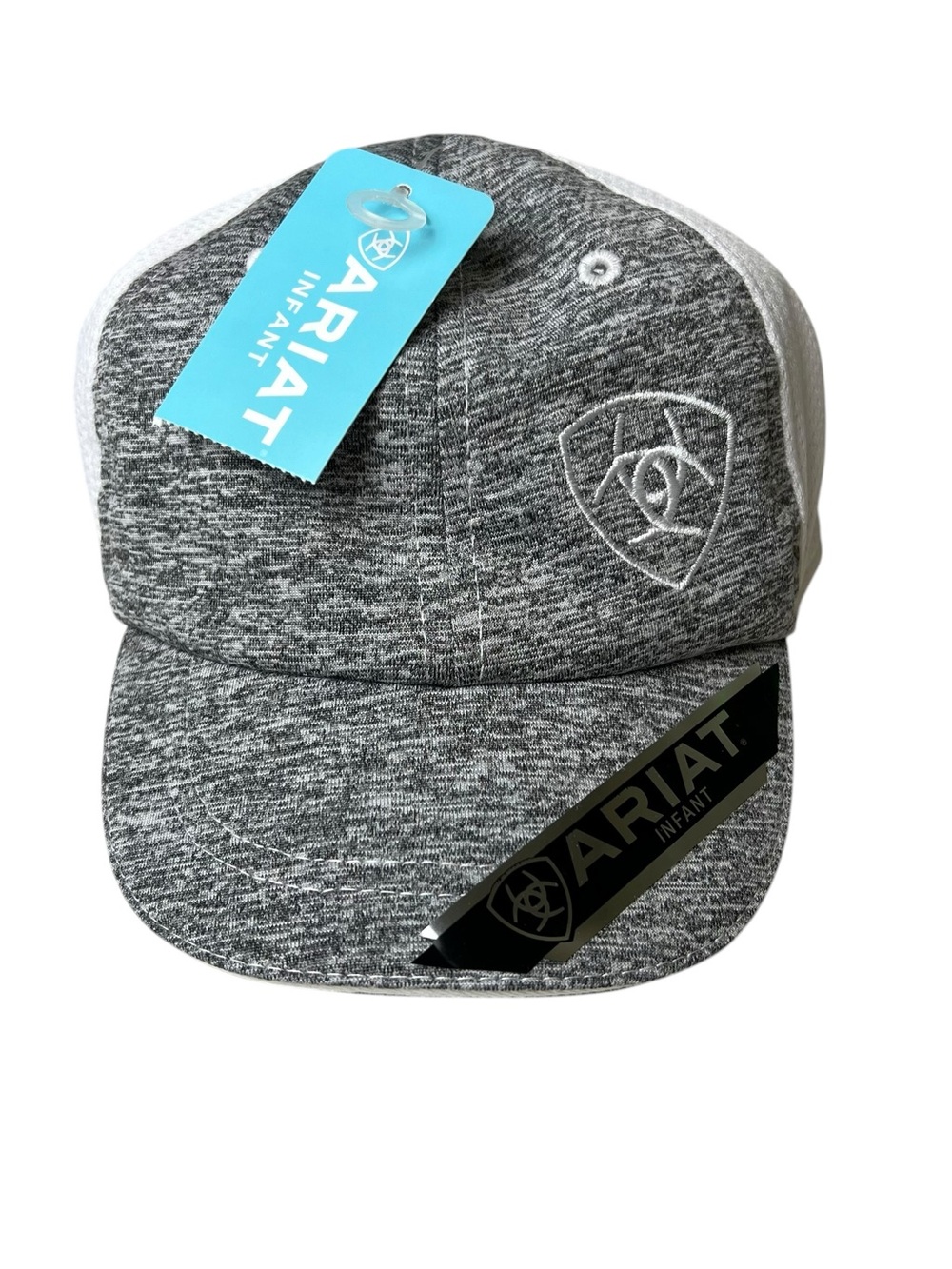 Ariat NWT Infant Hat White/Gray
